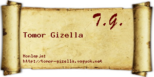 Tomor Gizella névjegykártya